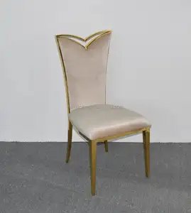 B9004 스테인리스 식당 의자 금 의자에 있는 새로운 도착 금속 의자