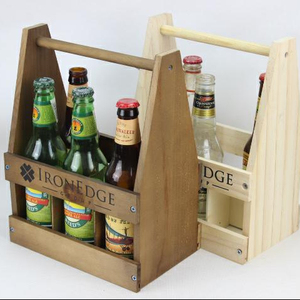 custom wooden crate for beer bottles