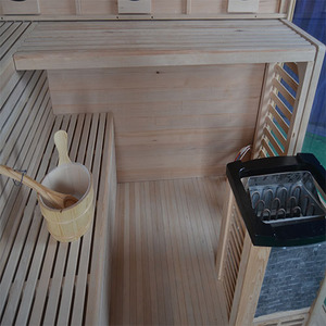 Nhà Máy giá tốt nhất xách tay hemlock/Red Cedar tắm hơi cho 2 người với máy tính bảng điều khiển 6KW - Product Image 5