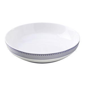 Azul a rayas 9 "de cerámica grande de ensalada de Pasta tazones de sopa <span class=keywords><strong>Ramen</strong></span> tazón - Product Image 1