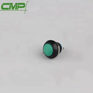 CMP 12mm 라운드 헤드 2A 플라스틱 방수 순간 또는 켜기 끄기 푸시 버튼 스위치