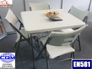 Mesa cuadrada plegable de plástico, promoción