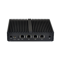 Mini PC Qotom de 4 Puertos LAN, Sin Ventilador, J1900 Quad Core, Linux, 8G RAM, 64G SSD, WIFI, Apto para Router, Firewall, Proxy