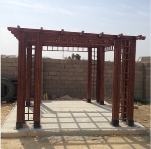 Construcción <span class=keywords><strong>de</strong></span> pérgola <span class=keywords><strong>de</strong></span> madera <span class=keywords><strong>de</strong></span> pino ruso para exteriores - Product Image 1