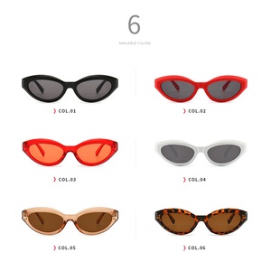 12434 Superhot Eyewear 2018 Kecil Retro Vintage Berjemur Kacamata Plastik Murah Putih Oval Kacamata Surya - Product Image 5