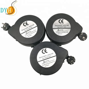 220V AC güç kablosu küçük plastik otomatik geri çekilebilir yaylı kablo makaraları - Product Image 2