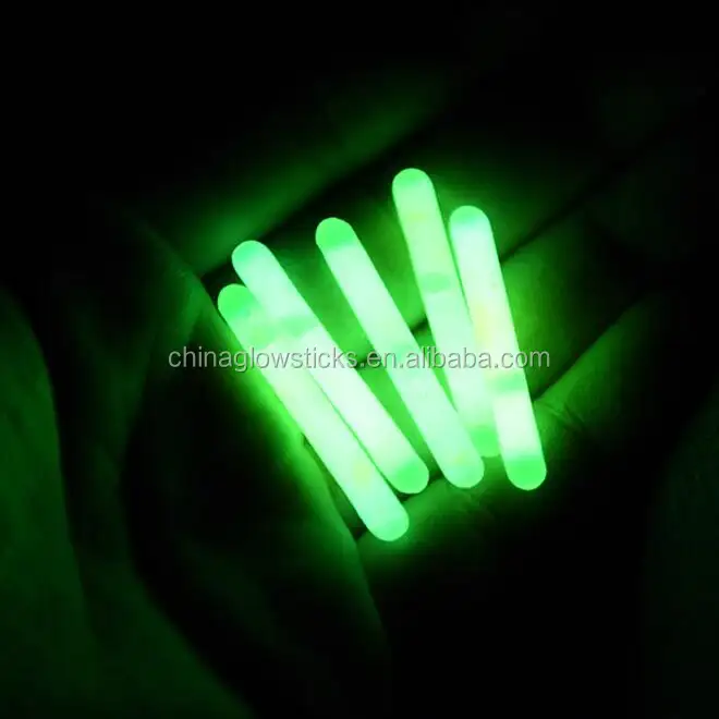 Green 4.5*39mm 50bags Fishing Fluorescent Dark Glow Sticks Fishing Light Stick 