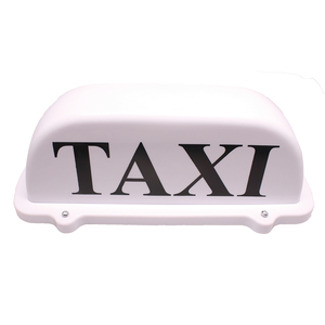 Car accessories White PP material taxi top light