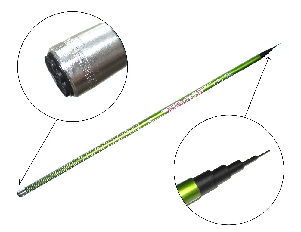 Hotsale 6m telescopic fishing rod of hand fishing rods for free fishing tackle samples