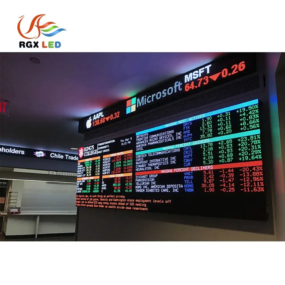 Плата дисплея обменного курса использует полноцветные светодиодные модули P3, P4, P5, P6, P8, P10 для наружного рекламного щита Шанхая