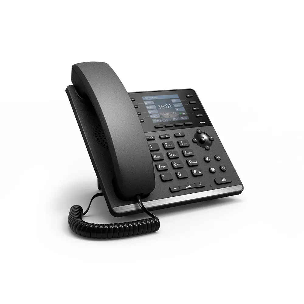 S4P/S4G VOIP Telepon IP 4 Baris Smart Ponsel Mendukung 4 SIP Akun untuk Panggilan Gratis