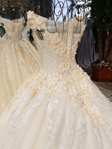 LS35471 Cap <span class=keywords><strong>manga</strong></span> Pakistani vestidos de novia imágenes encargo largo tren vestido de boda con encanto - Product Image 5