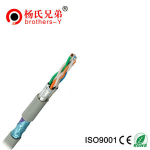 <span class=keywords><strong>สาย</strong></span>เคเบิล SFTP Cat6a แบบป้องกันสองชั้น 305 เมตร FFTP <span class=keywords><strong>สาย</strong></span>แลน Cat6a ผ่านการทดสอบ 0.56 มม. 0.58 มม. - Product Image 2
