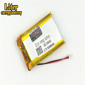 Plug 1.25-2 P 103450 Lithium battery 2000 mah Rechargeable Li Polymer Battery PL LiPo battery with wire - Product Image 3