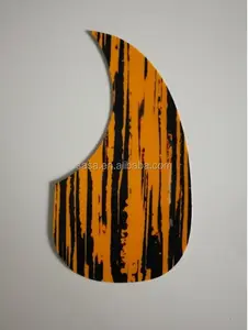 Seleção de gota de água para guitarra, palheta de guitarra acústica padrão, escudo amarelo