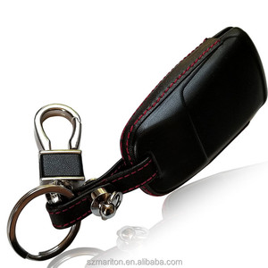 Étui intelligent en cuir véritable avec porte-clés compatible avec Audi A3 A4 A5 A6 Q3 Q5 Q7 <span class=keywords><strong>C5</strong></span> C6 B6 B7 B8 TT 80 S6 A6 C6 - Product Image 2