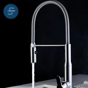 High-End Messing Ein hebel Feder Küchen spüle Wasserhahn