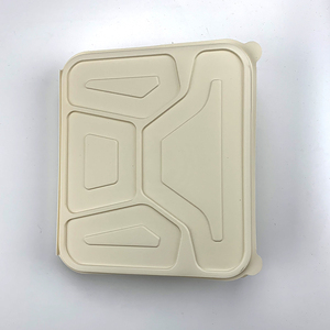 Contenitore biodigradabile monouso pieghevole Lunch Box con vassoio 4 vano contenitore di plastica per asporto cibo Made in China - Product Image 6