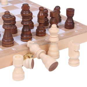 Nhà Máy Giá Rẻ Bằng Gỗ Cờ Bộ Miếng Board Cổ Điển Gấp Bàn Cờ Đồ Chơi Cầm Tay Trò Chơi Cho Bằng Gỗ Trong Nhà Giáo Dục - Product Image 5