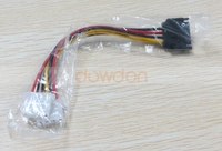 Cable Adaptador de Alimentación SATA de 15 Pines, Cable de Extensión de Alimentación SATA de 15 Pines Macho a 2X IDE de 4 Pines Hembra, Conector IDE a SATA