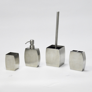 Porte gobelet de salle de bain rectangulaire en acier inoxydable - Product Image 5