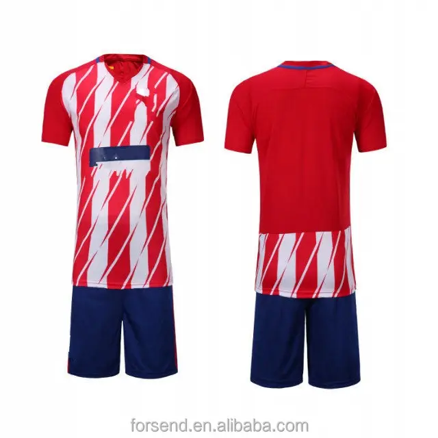 Hot Team Football Best Quality Red And White Football Club Sublimation Cheap Manufacture High Quality Soccer Jersey