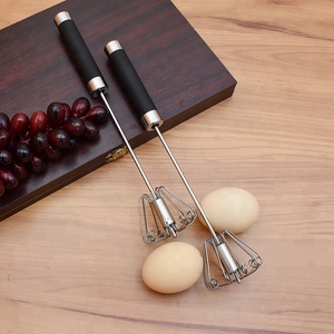 Nouveau <span class=keywords><strong>fouet</strong></span> et batteur à œufs semi-automatique rotatif en acier inoxydable de 10 pouces, écologique, pour la <span class=keywords><strong>cuisine</strong></span> domestique - Product Image 4