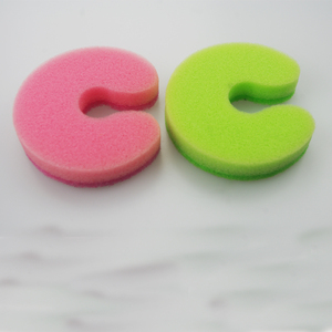 Popular letra "C" Impresión en forma <span class=keywords><strong>estropajo</strong></span> para plato esponja con <span class=keywords><strong>mango</strong></span> - Product Image 2