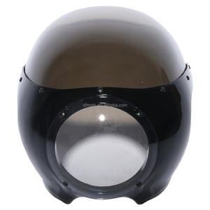 TCMT ABS <span class=keywords><strong>Cafe</strong></span> <span class=keywords><strong>Racer</strong></span> 5 3/4 "Faro <span class=keywords><strong>carenado</strong></span> parabrisas para Harley Sportster XL Dyna - Product Image 1