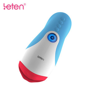 Leten Helder Beeld Directe Verkoop Elektrische Verwarming Orale Siliconen Mond Keel Pocket Mannelijke Hand Job Sex Vliegtuigen Masturbatie Cup