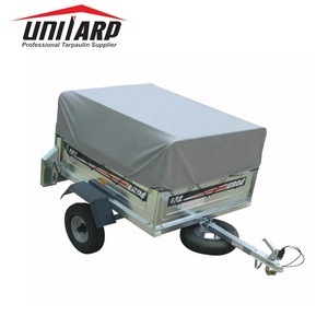 Housses de voiture imperméables Bâche de cargaison utilitaire Bâche en PVC Bâche de <span class=keywords><strong>remorque</strong></span> avec oeillets - Product Image 4