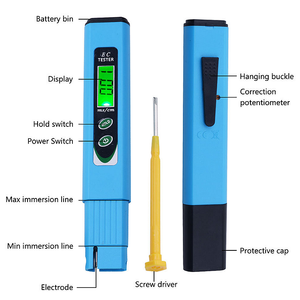 เครื่องมือวัดคุณภาพน้ำแบบปากกา <span class=keywords><strong>EC</strong></span>-<span class=keywords><strong>963</strong></span> รุ่นใหม่ เครื่องวัดค่าการนำไฟฟ้าแบบดิจิตอลพร้อมระบบปรับอุณหภูมิอัตโนมัติ (ATC) - Product Image 5