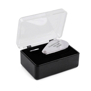 Lente d'Ingrandimento SuoLan Mini 45X, Tripla Lente in Vetro, Attrezzatura per Gioiellieri Giapponesi, Scatola Argento, OEM, Alta Potenza - Product Image 5