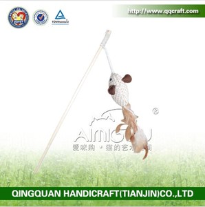 New Wood Design Rod <span class=keywords><strong>cat</strong></span> toy wand/<span class=keywords><strong>cat</strong></span> toy fish/dance <span class=keywords><strong>Cat</strong></span> Toy - Product Image 2