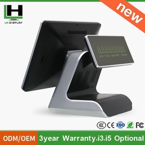 2015 15 "double screen capacitive touch POS Intel i3 i5 i7 processor option / Restaurant cash register screen touch - Product Image 6