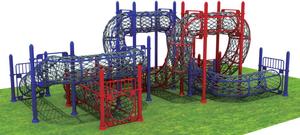 Filet de sécurité de jeu pour terrain de jeux, Design personnalisé, <span class=keywords><strong>corde</strong></span> d'<span class=keywords><strong>escalade</strong></span> en plein air pour divertissement des enfants, cm - Product Image 3
