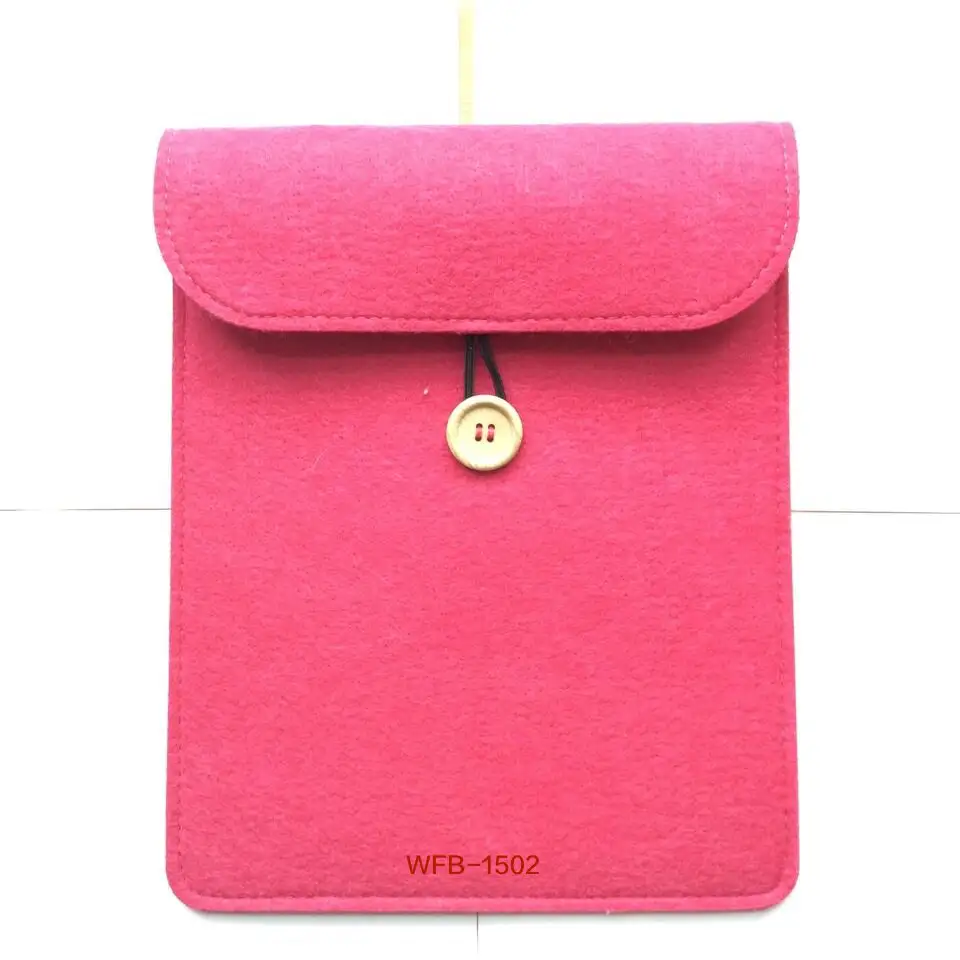 high quality customized wool wallet felt bag mobile phone small hobo bags