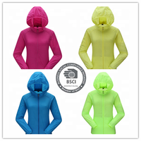 Chaqueta cortavientos de peso ligero Chaqueta de nailon para mujer