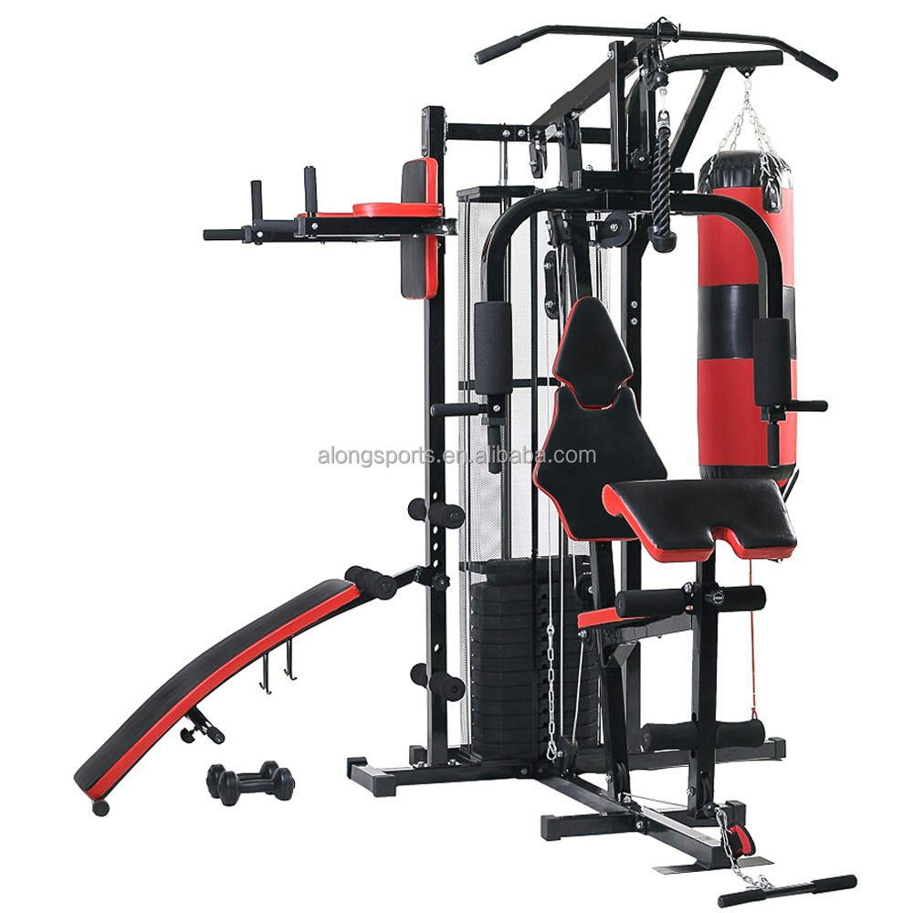 2021 Deluxe multi-station home gym, strength fitness equipment HG480,indoor entertainment&gym relax&tension