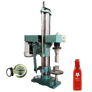 Wholesale electric glass pneumatic beer bottle capping machine / Manual crown capper ring pull beer botte