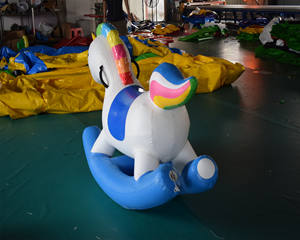 Popüler tarzı şişme oyuncak sallanan at hayvan sürme oyunu çocuklar için - Product Image 4