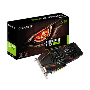 <span class=keywords><strong>Carte</strong></span> graphique GIGABYTE <span class=keywords><strong>ATX</strong></span> GeForce GTX1060 D5 6G DDR5 8008MHz - Product Image 1