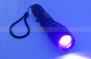 395nm 10W Siêu Năng Lượng Đèn Cực Tím Ánh Sáng Đen Đèn Pin UV Bọ Cạp Săn Bắn Đèn Pin UV - Product Image 3