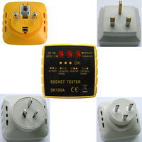 EOUTIL SK100A Socket Tester ABS Material LED Display Electronic Electrical Testing Equipment CE/FCC for 1 Year Warranty