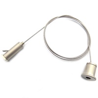 Kit de suspension de luminaire sur câble en acier pour grille de plafond acoustique de haute qualité, type suspension luminaire, avec câble de fixation