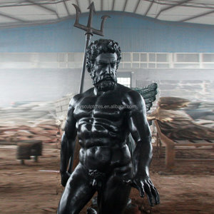 <span class=keywords><strong>Estatua</strong></span> de Bronce de <span class=keywords><strong>Poseidón</strong></span>, Figura Griega Antigua de Metal, para Decoración Interior o Exterior - Product Image 4