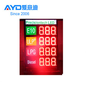 Horloge LED à affichage de l'heure et du prix pour station-service, double face, 18 pouces, 7 segments, électronique, avec Wi-Fi, compatible cartes de crédit - Product Image 4
