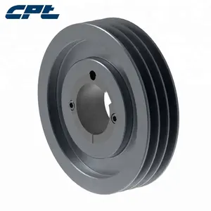 v belt pulley 3 grooves B series pully v belt sheave pulley cast iron with TB bushing American Standard pulley wheel for V belt