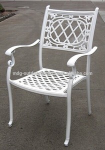 giardino bianco patio tavolo in alluminio e una sedia posto <span class=keywords><strong>esterno</strong></span> mobili di <span class=keywords><strong>design</strong></span> - Product Image 2