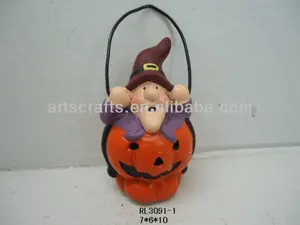 2014 Halloween decorative ceramic lantern